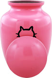 Pink Cat Cremation Urn with Optional Personalisation