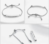 Silver, Gold or Black Bar Adjustable Urn Bracelet - Memorial Ash Keepsake Jewellery - With Optional Personalised Engraved