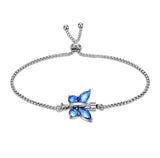 Butterfly Adjustable Urn Bracelet - Memorial Ash Keepsake Jewellery - With Optional Personalised Engraved