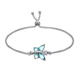 Butterfly Adjustable Urn Bracelet - Memorial Ash Keepsake Jewellery - With Optional Personalised Engraved