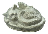 Silver Angel Cat Urn - ETP11