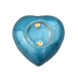 Blue Enamel Heart Keepsake Urn - ETH23