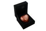 Brown Enamel Heart Keepsake Urn - ETH24