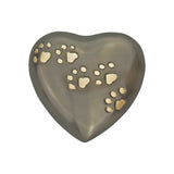Golden Paws Slate Heart Keepsake Urn - ETH01