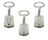 Always in my Heart Family Name Urn Keyring - ETK03