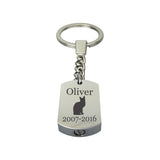Personalised Cat Urn Keyring - ETK16