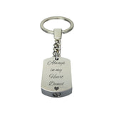 Always in my Heart Personalised Urn Keyring - ETK17