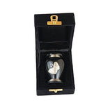 Miniature Black and Silver Butterfly Keepsake Urn - ETM04