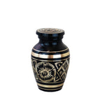 Miniature Black and Gold Vintage Keepsake Urn - ETM07