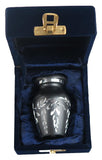 Miniature Grey & Silver Diamond Cut Keepsake Urn - ETM12