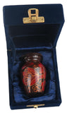 Miniature Red & Gold Leaves Keepsake Urn - ETM14