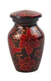 Miniature Red & Gold Leaves Keepsake Urn - ETM14