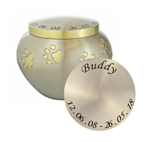 Personalised Golden Paws Odyssey Urn - ETP09