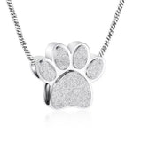 Paw Shape Pet Cremation Urn Pendant