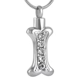 Crystal Bone Pet Cremation Urn Pendant or Keyring
