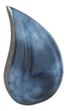 Blue & Silver Teardrop Urn - ETT06
