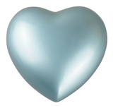 Silver Gold Blue Pink Purple White Personalised Heart Urn Keepsake Ashes Cremation Memorial