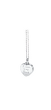 Sterling Silver Blue Crystal Heart Cremation Urn Pendant