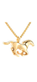 Running Horse Pendant Cremation Urn Pendant