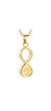 Pet Paw Infinity Urn Pendant Cremation Urn