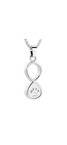 Pet Paw Infinity Urn Pendant Cremation Urn