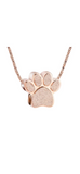 Paw Shape Pet Cremation Urn Pendant