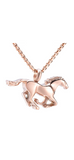 Running Horse Pendant Cremation Urn Pendant