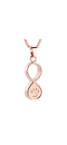 Pet Paw Infinity Urn Pendant Cremation Urn