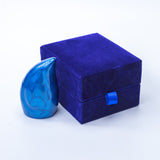 Miniature Blue Enamel Teardrop Aluminium Keepsake Urn