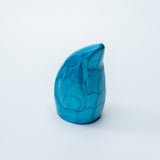 Miniature Green Enamel Teardrop Aluminium Keepsake Urn