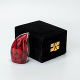 Miniature Red Teardrop Keepsake Urn