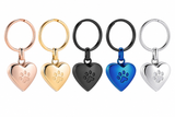 Paw Heart Cremation Urn Keychain with Optional Personalisation