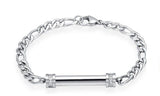 Cylinder Link Chain Urn Bracelet with Option Personalised Engraving