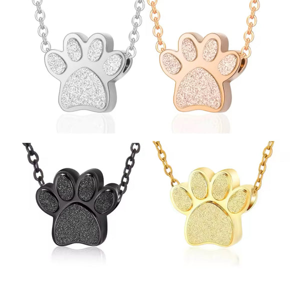 Paw Shape Pet Cremation Urn Pendant