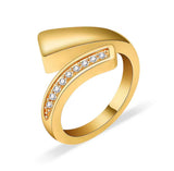 Contemporary Crystal Twist Cremation Ring