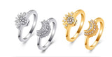 Contemporary Crystal Twist Cremation Ring