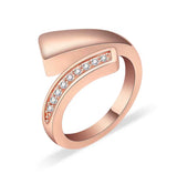 Contemporary Crystal Twist Cremation Ring