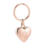 Paw Heart Cremation Urn Keychain with Optional Personalisation