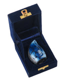 Miniature Blue Teardrop Keepsake Urn