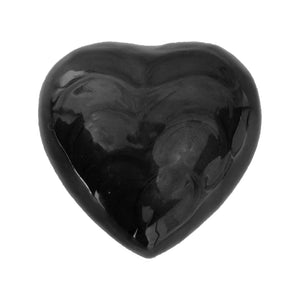 Black Enamel Heart Keepsake Urn- ETH32