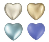 Classic Heart Keepsake Urn in Gold, Silver, Blue or Purple Personalisation Available - ETH14