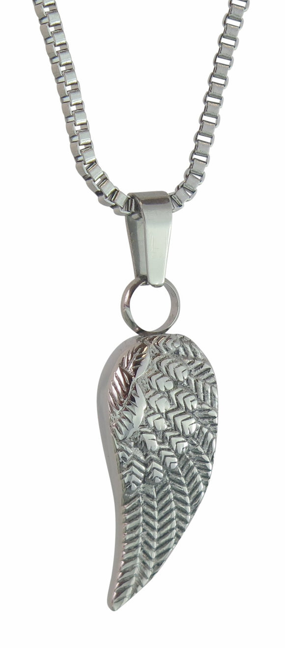 Guardian Angel Wing Cremation Ashes Pendant - ETJ49