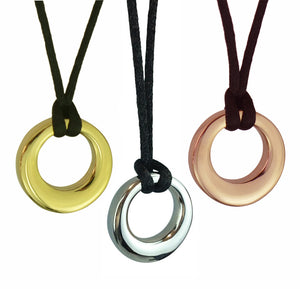 Agogo Cremation Ashes Pendant in Stainless Steel, Rose Gold & Gold Plated - ETJ53