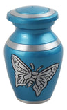 Miniature Blue Butterfly Keepsake Urn - ETM09