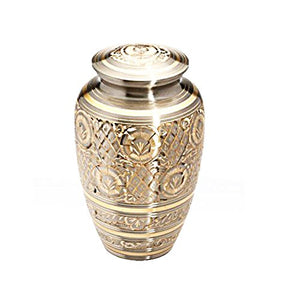 Large Silver & Gold Vintage Urn - ETL20