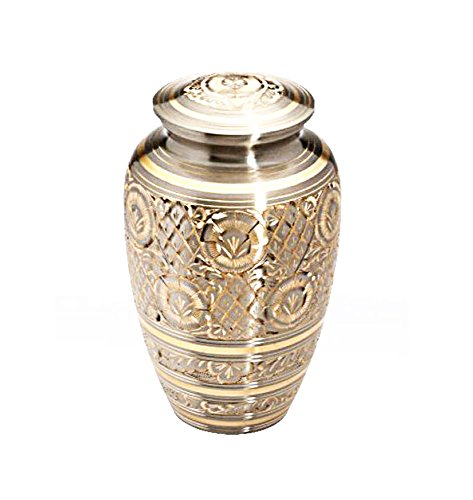 Large Silver & Gold Vintage Urn - ETL20