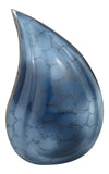 Blue & Silver Teardrop Urn - ETT06