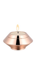 Elegant Silver Keepsake Urn with Tealight Candle Holder for Ashes Cremains